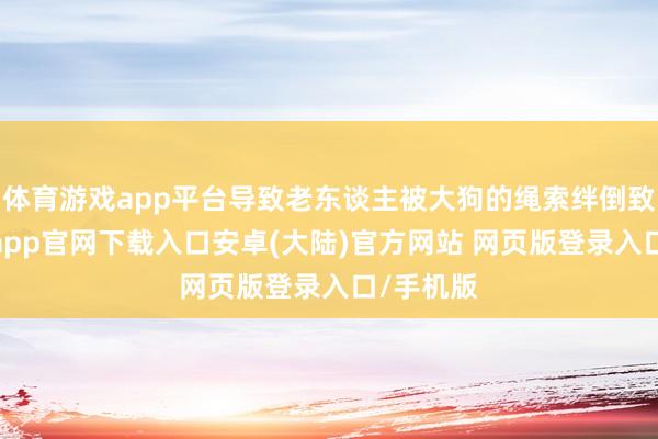 体育游戏app平台导致老东谈主被大狗的绳索绊倒致死-开云app官网下载入口安卓(大陆)官方网站 网页版登录入口/手机版