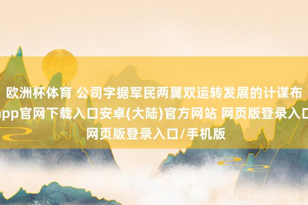 欧洲杯体育 公司字据军民两翼双运转发展的计谋布局-开云app官网下载入口安卓(大陆)官方网站 网页版登录入口/手机版