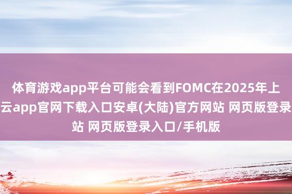 体育游戏app平台可能会看到FOMC在2025年上半年降息-开云app官网下载入口安卓(大陆)官方网站 网页版登录入口/手机版