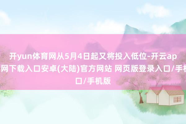 开yun体育网从5月4日起又将投入低位-开云app官网下载入口安卓(大陆)官方网站 网页版登录入口/手机版