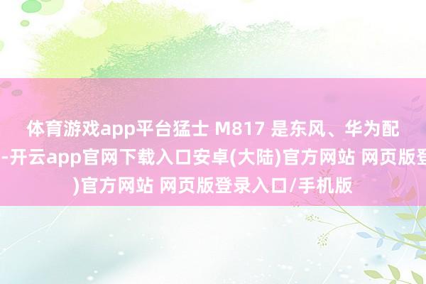 体育游戏app平台猛士 M817 是东风、华为配合的首款越野车-开云app官网下载入口安卓(大陆)官方网站 网页版登录入口/手机版