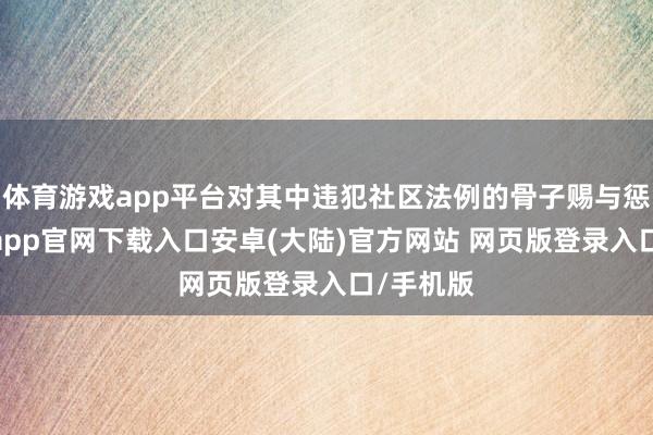 体育游戏app平台对其中违犯社区法例的骨子赐与惩处-开云app官网下载入口安卓(大陆)官方网站 网页版登录入口/手机版