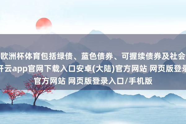 欧洲杯体育包括绿债、蓝色债券、可握续债券及社会遭殃债券等-开云app官网下载入口安卓(大陆)官方网站 网页版登录入口/手机版
